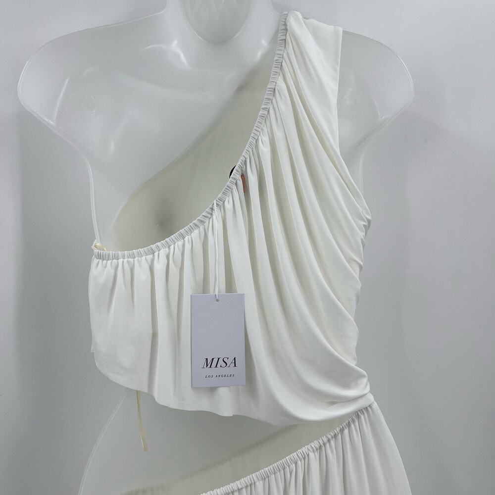 Misa Los Angeles One Shoulder White Dress - Picture 9 of 11